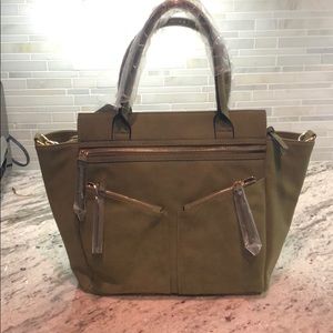 Olive green free people handbag